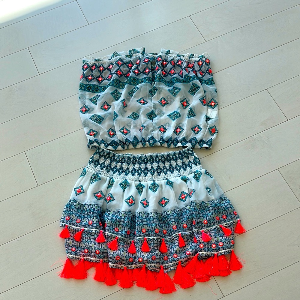 Ramy Brook Perfect for Summer Two-Piece Skirt & Top Set Like new